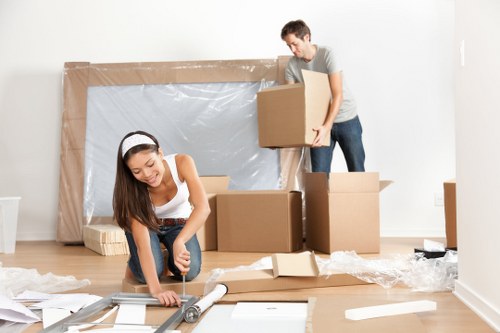 Professional packing support for a Marylebone home move