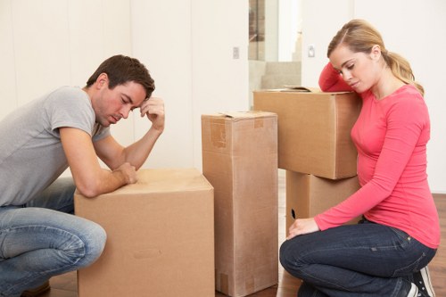 Local packing materials prepared for a move or storage project in Marylebone