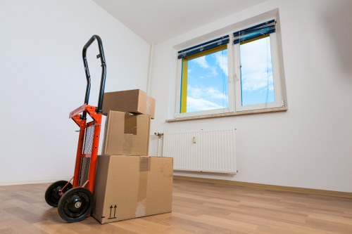 Packing and protective wrapping for apartment furniture during a Marylebone flat move