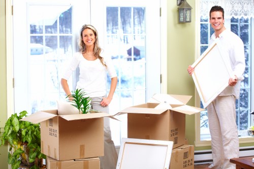 Careful handling of fragile items during a Marylebone house move