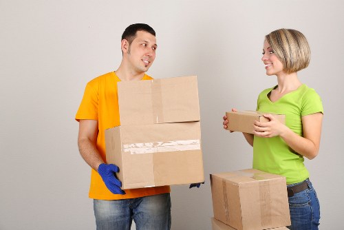 Local team helping with storage collection from a Marylebone property