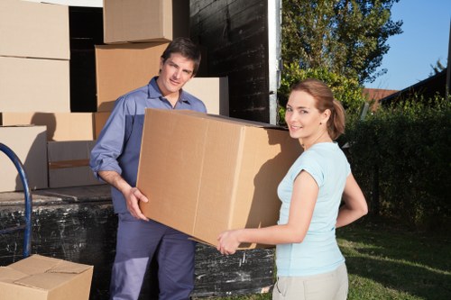 Apartment move preparation in central Marylebone with boxes and furniture