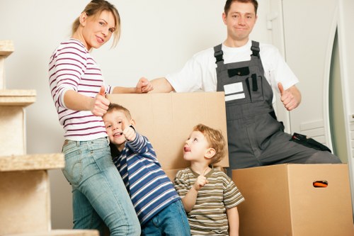 Packing and loading items for a Marylebone move